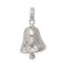 Sterling Silver Bell Charm Pendant Wedding Jewelry 17mm x 12mm